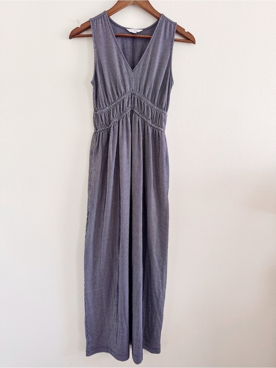 Time and Tru Dresses & Skirts - Time and Tru Sleeveless V-Neck Maxi Dress in Slate Blue XS